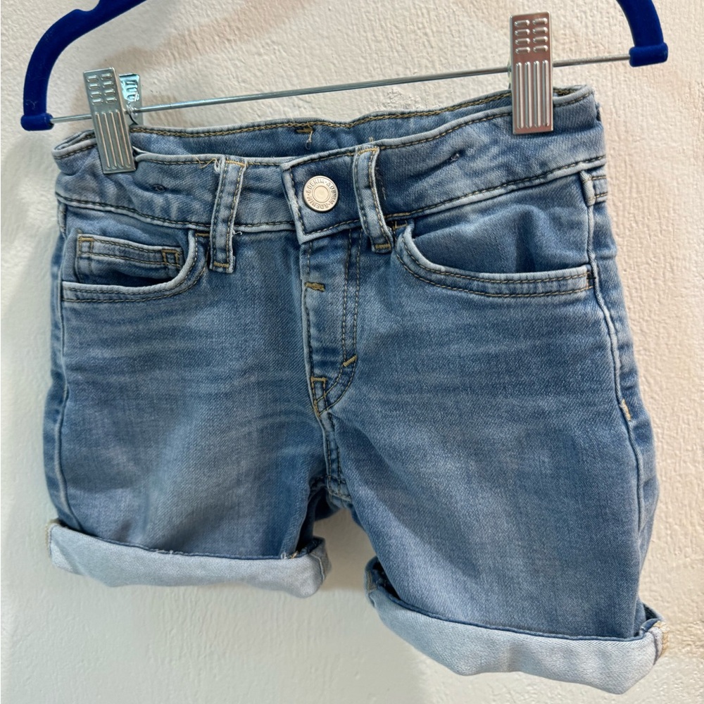 H&M soft stretch midi Jean shorts.